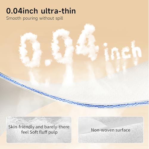 Snow Bear Ultra-Thin Disposable Nursing Pads, 100 Count Super Absorbent and Breathable Breast Pads for Breastfeeding Moms, Stay Dry & Comfortable, Leakproof Protection