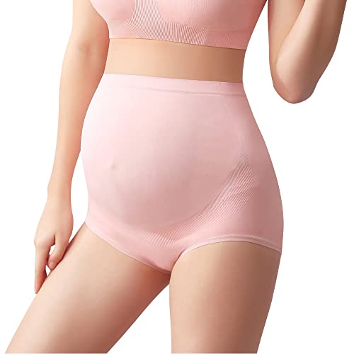 Mama Plus Women’s Maternity Underwear Over Bump High Waist Seamless Briefs Soft Stretch Pregnancy Panties Multi-Pack - color: Multicolor-a 5 Pack, size: X-Large