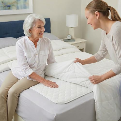 RMS Ultra Soft 4-Layer Washable and Reusable Incontinence Bed Pad, 34" x72" - size: 34 x 72 Inch