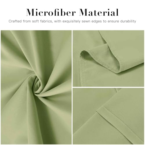 DOWNSTORIA Body Pillow Cover, Ultra Soft Microfiber Long Pillowcase, Envelope Closure Large Pillow Cases 20x54 inch (Sage Green) - color: Sage Green