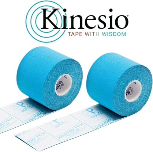 Kinesio Tex Gold Tape, 2" x 16.4', Blue, 2 Rolls