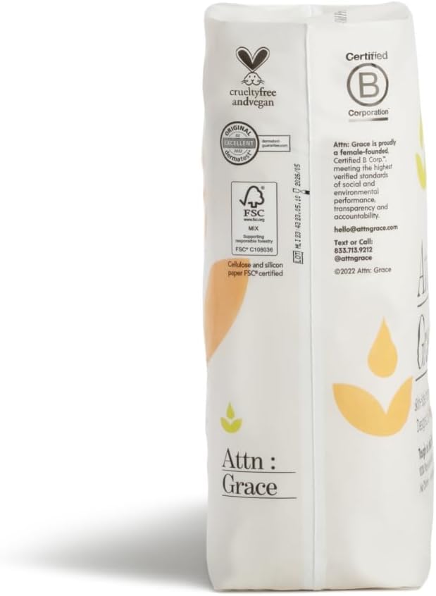 Attn: Grace Moderate Incontinence Pads for Women - Plant-Based, 56 Count - size: 28 Count (Pack of 2)
