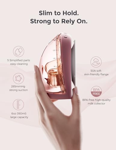 Momcozy Air 1 Wearable Breast Pump,Ultra-Slim with Wireless Charging Case - size: Ultra-Slim Air 1