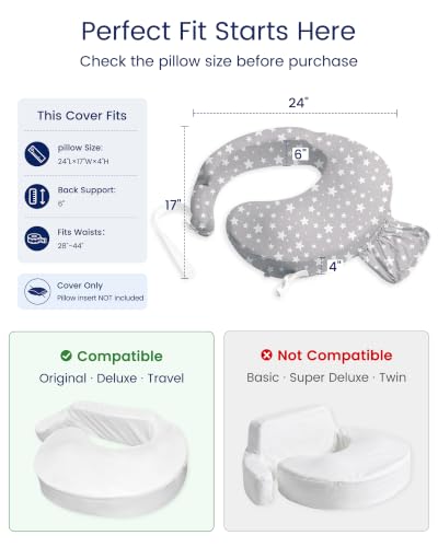 Nursing Pillow Cover Compatible with My Breast Friend Deluxe/Original - color: Luna