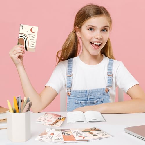 Mooliwe 24 Pcs Affirmation Notebooks Pens Bulk Gifts, Gratitude,Rainbow - style: Rainbow