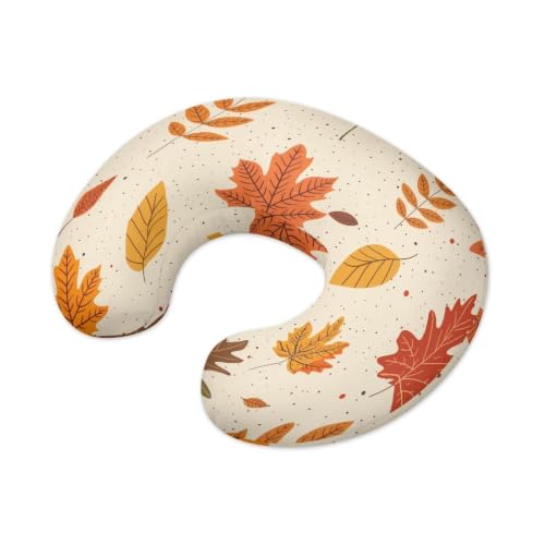 Beige Maple Leaves Pillowcase, Newborn Thanksgiving Nursing Pillow Cover for New Mon, Microfiber Nursing Pillow Cover for Baby Girls Boys - color: Beige Maple Leaves, size: 1 pack
