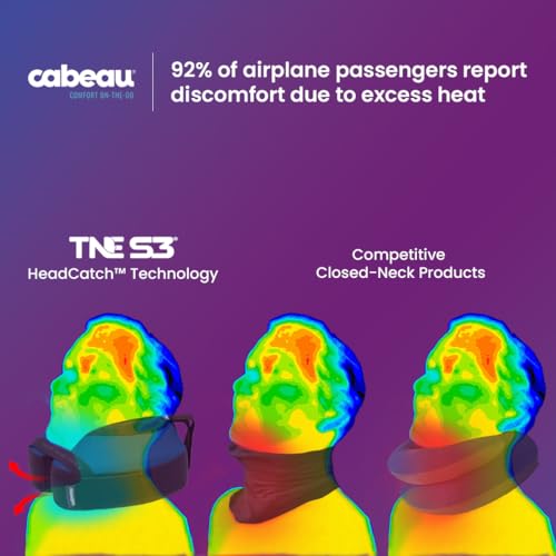 Cabeau TNE S3 Travel Neck Pillow, Berlin Grey - color: Berlin