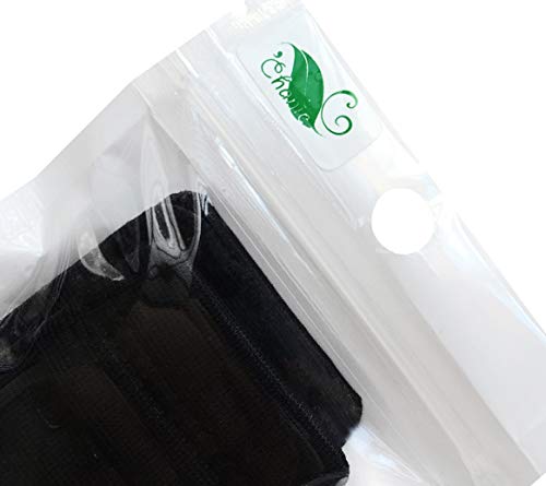 Women Pack of 3 Soft Comfortable 2 Hooks Bra Extender,2.4"x 1.5" - color: Black, 3/8 Inch Spacing
