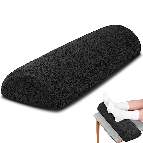 Recliner Leg Rest Cushion Sofa Footrest Pillow with Cover, Black, 1 Pcs - color: Black