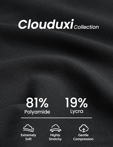 BAYDI Clouduxi Maternity Biker Shorts Over the Belly 6" - color: Black, size: Medium