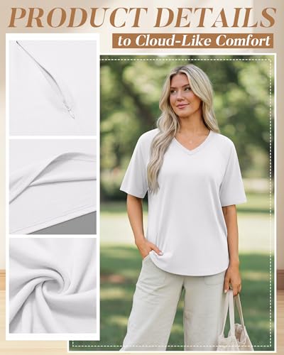 3 Pack Women's Nursing Shirts, 3-Color, Large