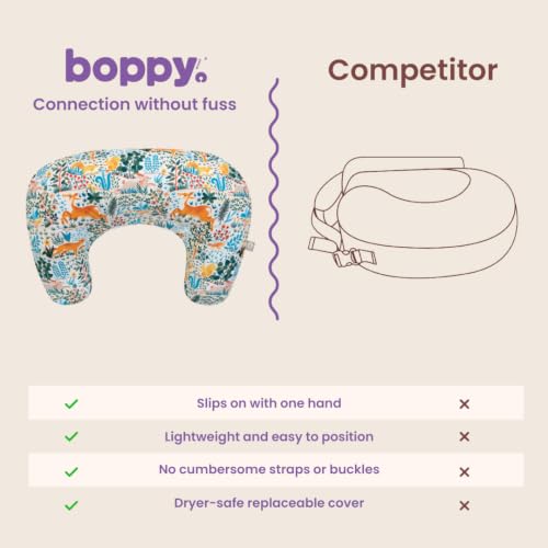 Boppy Nursing Pillow, Safe Ergonomic Breastfeeding & Baby Feeding Support - color: Colorful Forest Animals
