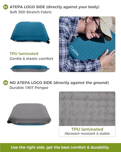 ATEPA Inflatable Seat Cushion - color: 2 Pack - Blue