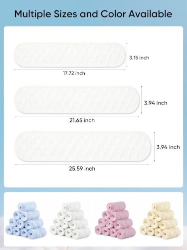 20PCS Cotton Bra Liners to Absorb Sweat Under Breast, Unisex, 21.65×3.94in - color: White 20pcs 21.65*3.94in