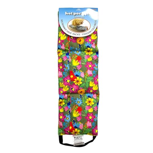 Hot Pockets Microwaveable Hot & Cold Heating Pad 3 Pockets Style for Neck, Shoulder, Elbow, Knee, Stomach & Lower Back – Reusable & Washable for Comfort & Relaxation - Spring Flowers - style: Spring Flowers