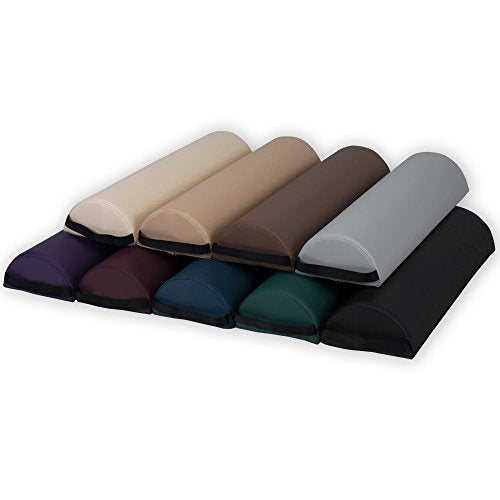 EarthLite Massage Bolster Pillow Half Jumbo, 29in Length x 9in Width x 4.5in Height - color: Vanilla Crème