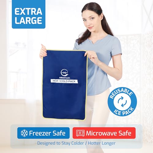 Extra Large Reusable Ice Pack for Injuries, Gel Ice Pack for Back Pain - style: Extra Large (23"×15")