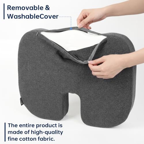 Ergonomic seat cushion,Tailbone Sciatica Relief for Office Chairs & Car