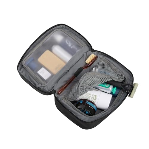 Away Small Toiletry Bag, Waterproof Travel Toiletry & Cosmetic Organizer - color: Jet Black