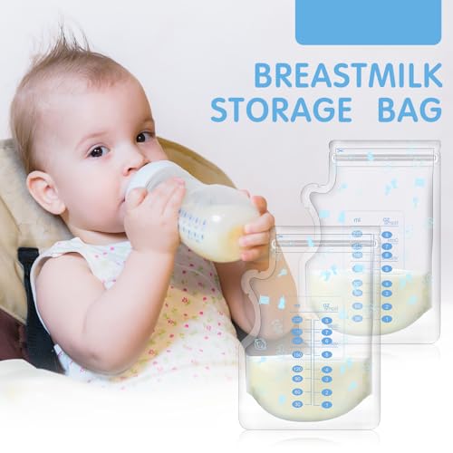 Sherr 500 Count Breastmilk Storage Bags, 8 oz Breast Milk Storing Bags