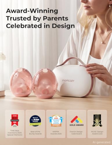 Momcozy Air 1 Wearable Breast Pump,Ultra-Slim with Wireless Charging Case - size: Ultra-Slim Air 1