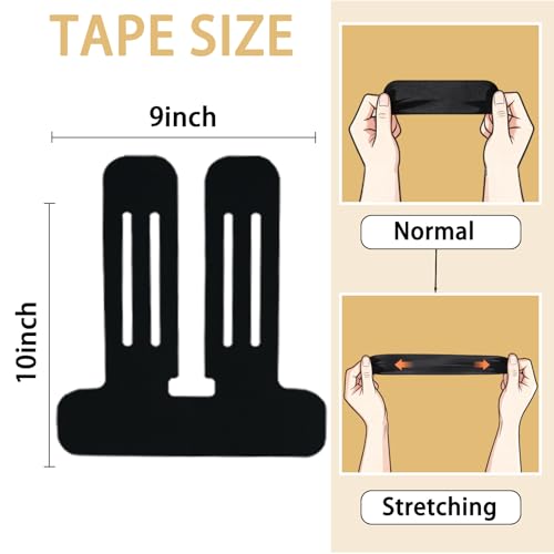 Precut Kinesiology Tape for Knees, Upgraded, 10 Pcs, Beige - color: Beige, size: 10 Pcs