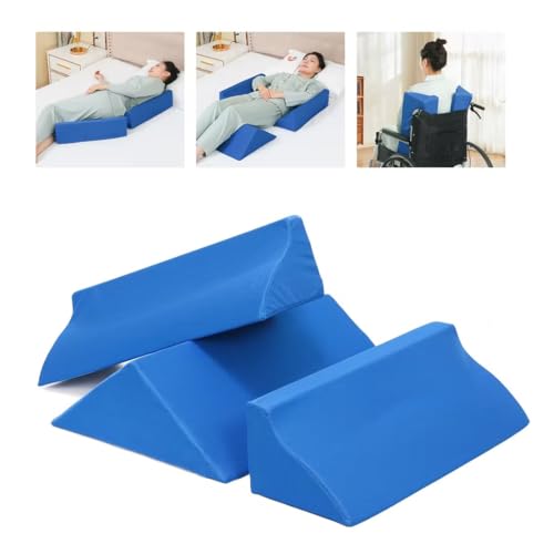 Fanwer Bed Wedges & Body Positioners (3 in 1) for Elderly,19.69",Blue - color: Blue