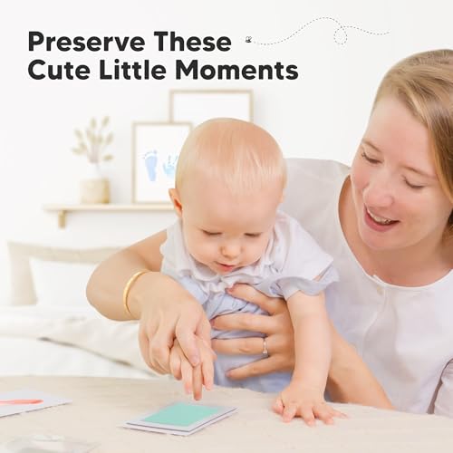 4pk Inkless Baby Hand and Footprint Kit, Mess Free Ink Pads (Popsicle, R) - color: Popsicle, size: 4-Pack, Regular 2.3" x 3.7"