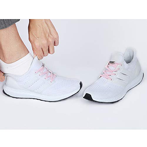 anan520 Elastic No Tie Shoe Laces For Adults,Kids,Elderly,System With Elastic Shoe Laces(2 Pairs) - color: Pink