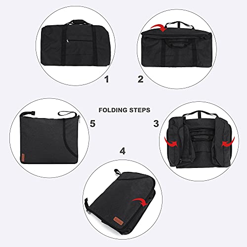 120L Duffle Bag for Travel, Large Foldable Waterproof Travel Duffel Bag - color: Black, size: 120L