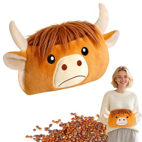 SuzziPad Highland Cow Microwavable Hand Muff for Muscle Tension & Cold Day - style: Highland cow