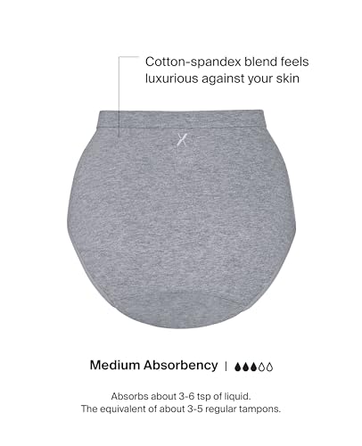 High Rise Leakproof Cotton by Knix - color: Pepper, size: Large