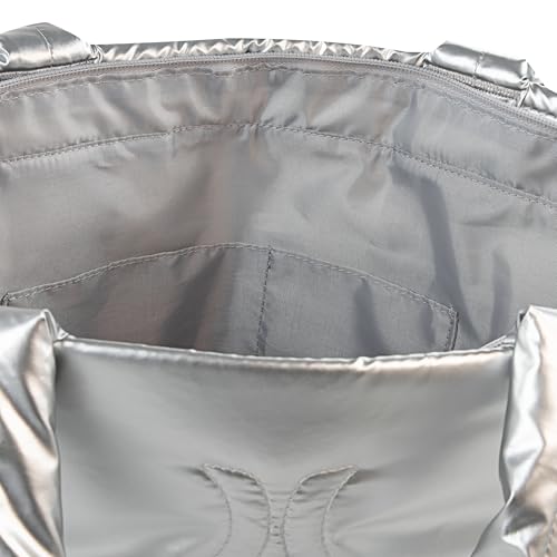 Hurley Tote Bag - color: Metallic Silver