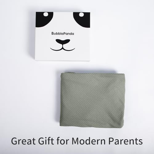 BubblePanda Rayon Made from Bamboo Nursing Cover for Baby Breastfeeding - color: Olive Drab