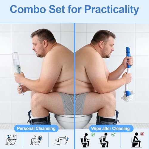 Electric Portable Bidet Toilet Aids Wiper Tool Set, Cyan - color: Cyan