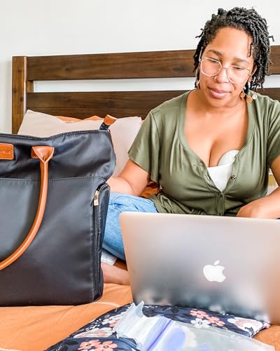 Sarah Wells Abby Breast Pump Tote (Black) - color: Black