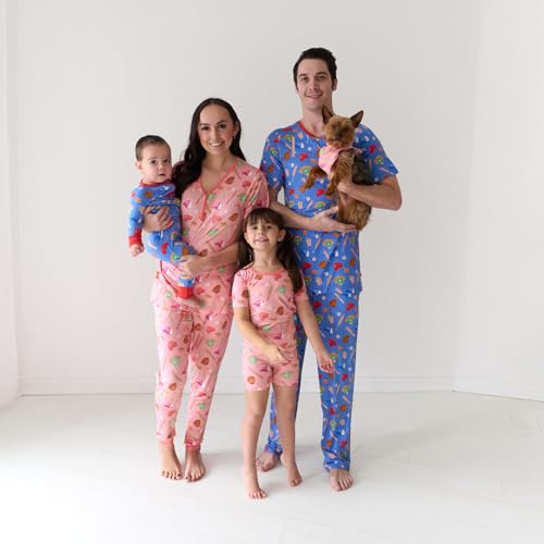 Little Sleepies Womens Pajamas, Short Sleeve, Soft Viscose from Bamboo PJs - color: All Stars (Blue), size: Small