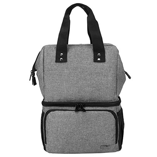 LUXJA Multi-Wear Breast Pump Storage Bag, Gray