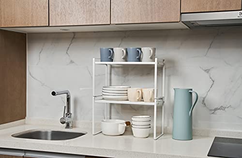 Shantton Cabinet Shelf Organizer, Pantry Shelf Rack, White 16x8.3x9.5 - color: White, size: L16" W8.3" H9.5"