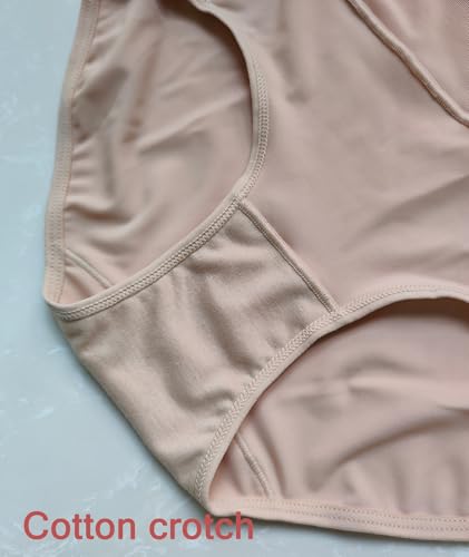 Postpartum Compression Underwear for Women High Waisted Lightweight Breathable C Section Recovery Panties - color: Beige, size: Medium