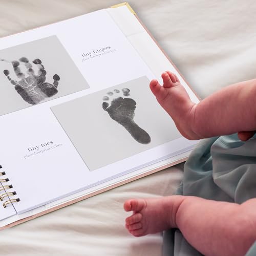 Keepsake Baby Memory Book for Boys and Girls - Timeless First 5 Year Book - color: Pink