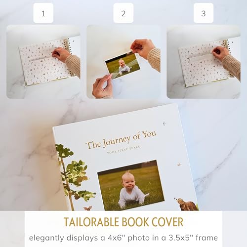 Personalized Baby Memory Book, 4x6 Photo Cover, First 5 Years, Woodland - color: Whimsical Woods