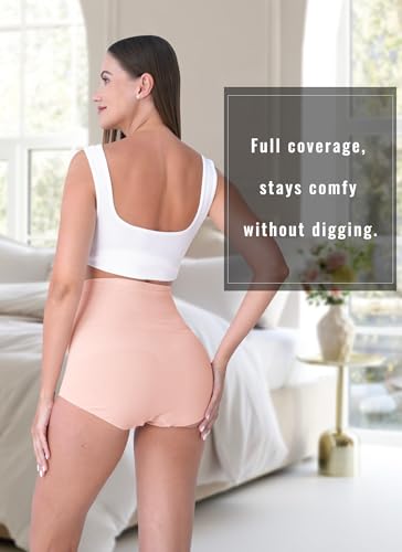 Rnxrbb M-5XL Maternity Underwear Seamless Plus Size Over Bump Panties Cloth - color: Black+beige+pink, size: X-Large