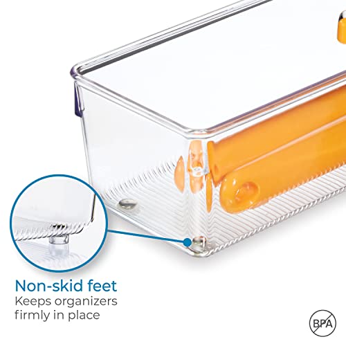 iDesign Utensil Holder & Silverware Organizer, Set of 2 - size: 4 x 12 x 3, style: Pack of 2