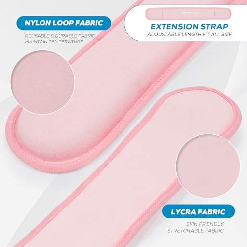 Neck Ice Pack Wrap, Reusable Cold/Hot Gel for Neck Pain, Pink - color: Pink