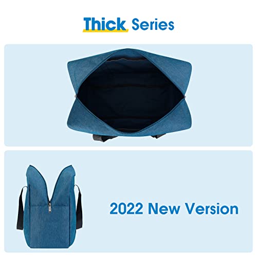 Narwey Personal Item Travel Bag, Foldable Carry on Duffle Bag for Women Men - color: AA-Thick Series Navy Blue, size: without Shoulder Strap