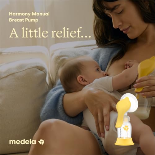 Medela Harmony Manual Breast Pump, On-the-Go, More Milk Output - style: Harmony Manual Breast Pump