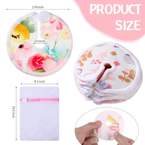 Yungyan 24 Pieces G Tube Covers Reusable Feeding Button Pads, Pink Floral - style: Floral
