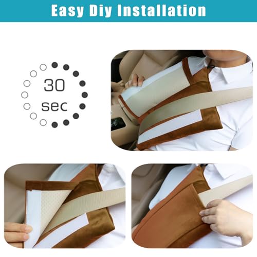 Post Surgery SeatBelt Pillow for Pregnancy Mastectomy Hysterectomy Recovery - color: Pumpkin