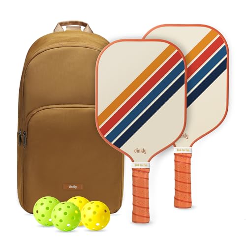 Pickleball Paddles Set of 2/4, USAPA Approved Pickleball Rackets - color: 2 Retro Twill | Khaki | Graphite
